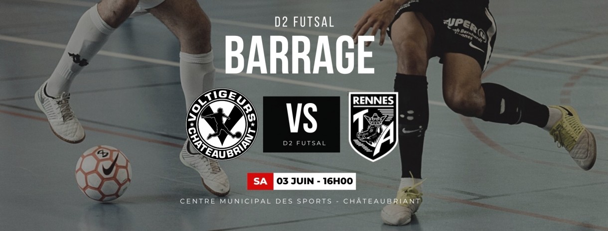BARRAGE D2 - Les Voltigeurs reçoivent la TA Rennes !