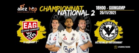 Les Voltigeurs en déplacement à Guingamp ce week-end!