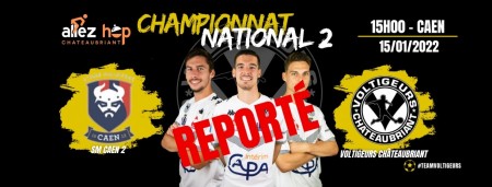 La rencontre face à la réserve du SM Caen finalement reportée !