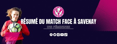 Match des U15 F contre Savenay