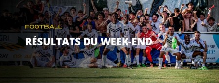 Les résultats du week-end !