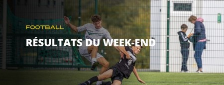 Les résultats du week-end !