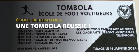 Une tombola réussie !