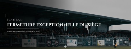 Fermeture exceptionnelle du  siège