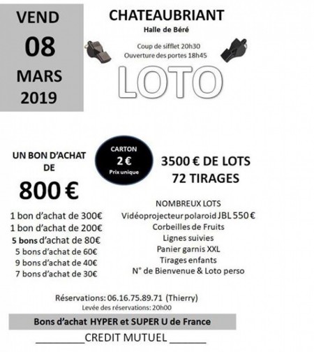 Les arbitres organisent leur LOTO 