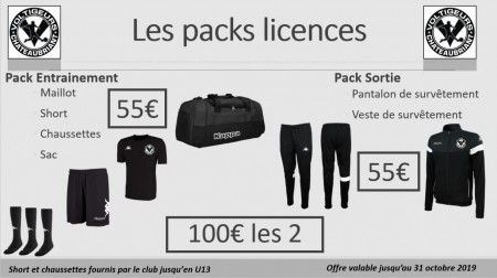 Pack équipement 2019-2020