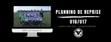 U17 - Retrouvez le programme de la reprise individuelle et collective