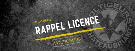 N'oubliez pas de venir valider votre licence !