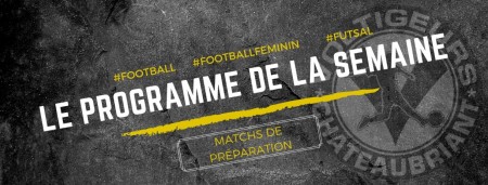 Le programme de la semaine !