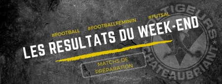 Les résultats du week-end !