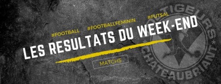 Les résultats du week-end !