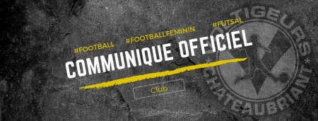 Communiqué officiel: Arrêt des compétitions  et des entraînements !