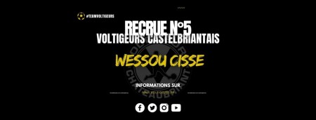 Nouveau joueur - Wessou CISSE rejoint les Voltigeurs !