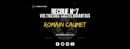 Nouveau joueur - Romain CAUMET rejoint les Voltigeurs !