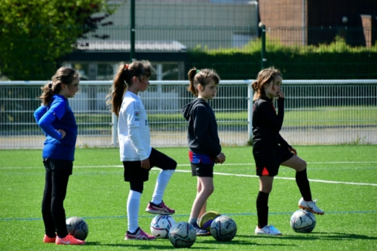 Les joueuses du GF se rencontrent le temps d'un entrainement !